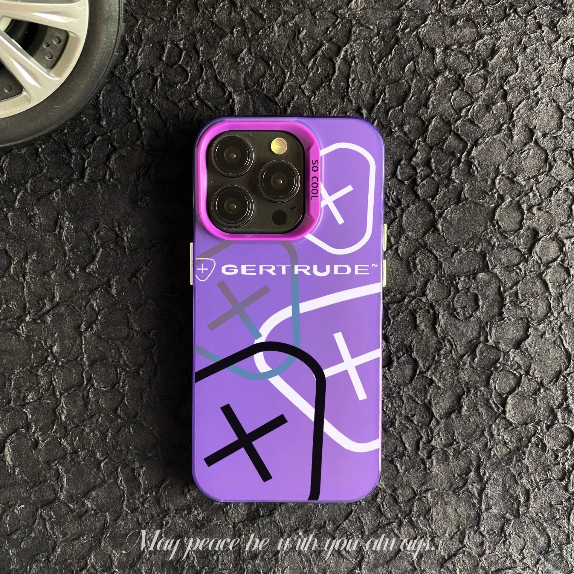 Coques Gertrude Violette iPhone 16 15 14 13 12 11 mini Pro Max X XR XSMAX 8 7