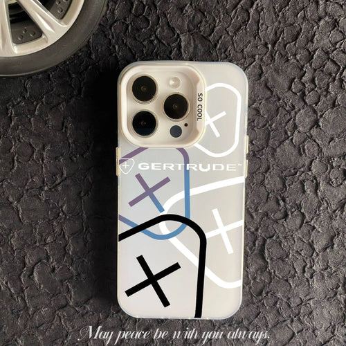 Coques Gertrude Blanche iPhone 16 15 14 13 12 11 mini Pro Max X XR XSMAX 8 7