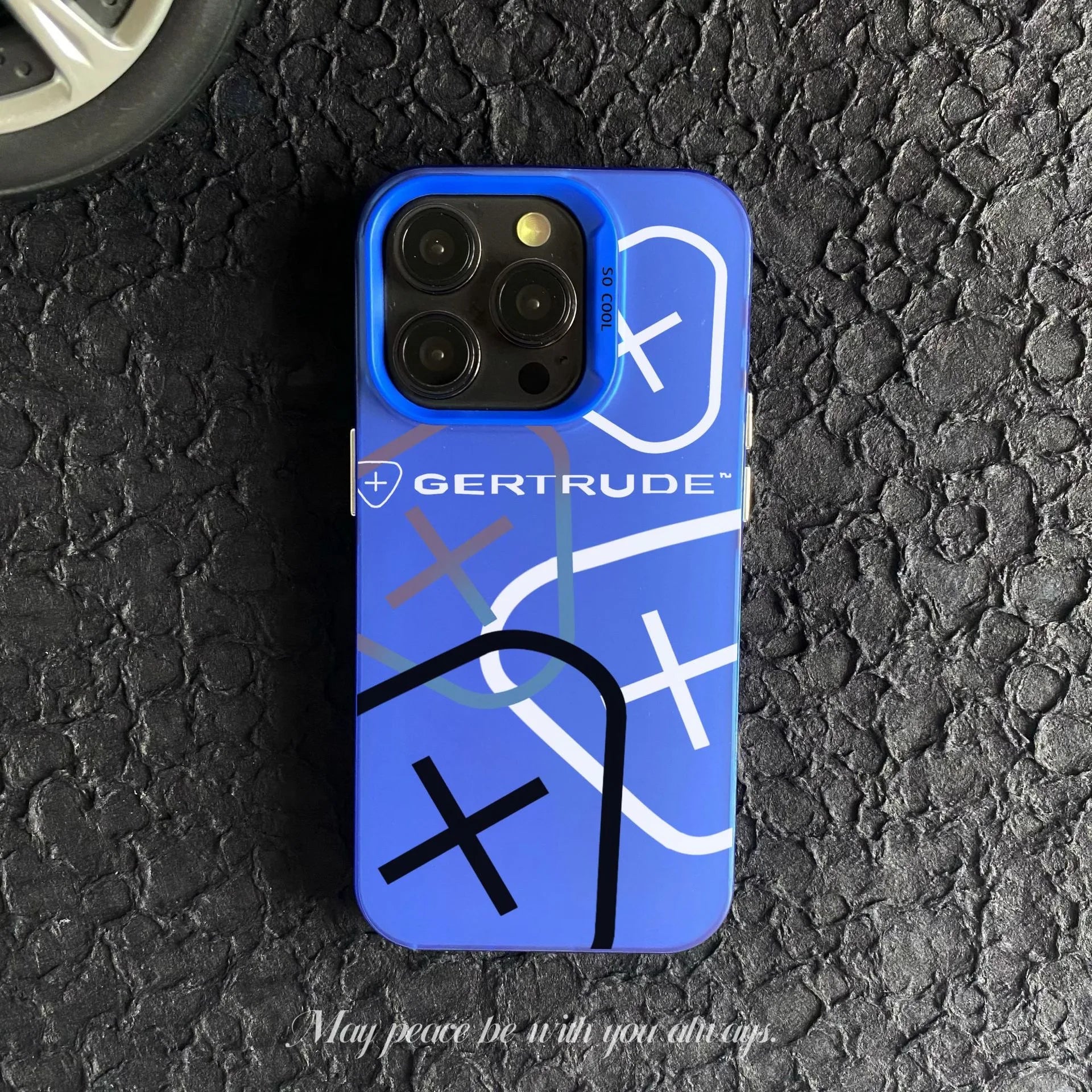 Coques Gertrude Bleu iPhone 16 15 14 13 12 11 mini Pro Max X XR XSMAX 8 7