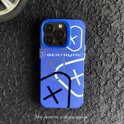 Coques Gertrude Bleu iPhone 16 15 14 13 12 11 mini Pro Max X XR XSMAX 8 7